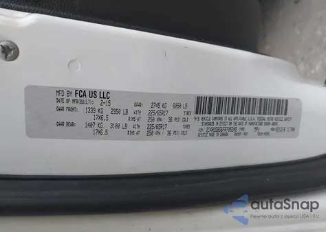 2015 Dodge Grand Caravan Se из США, поврежденный, VIN 2C4RDGBG6FR705205